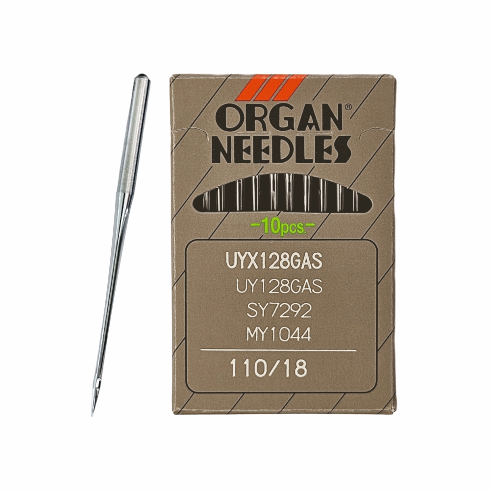 Иглы Organ UYx128 GAS № 110 универсальные. Толстая колба. Для распошивальной швейной машины.