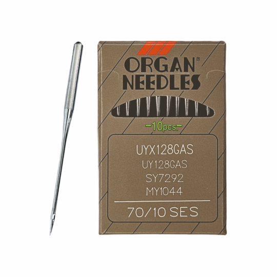 Иглы Organ UYx128 GAS № 70 SES. Толстая колба. Для распошивальной швейной машины.