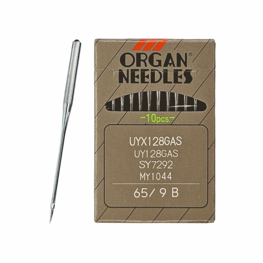 Иглы Organ UYx128 GAS № 65 SUK. Толстая колба. Для распошивальной швейной машины.