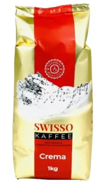 Кофе зерновой Swisso Kaffee Crema 100 % арабика, 1 кг