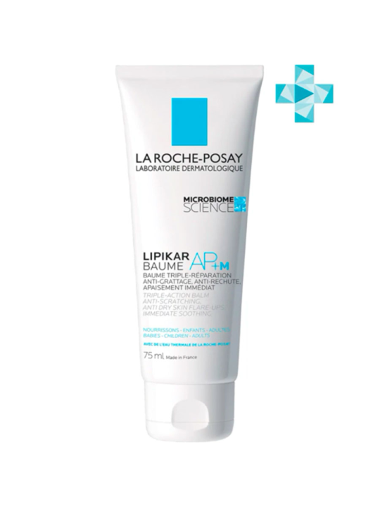 Баль­зам для тела ли­пи­до­вос­пол­ня­ю­щий,La Roche-Posay Lipikar AP+M, 75 мл.