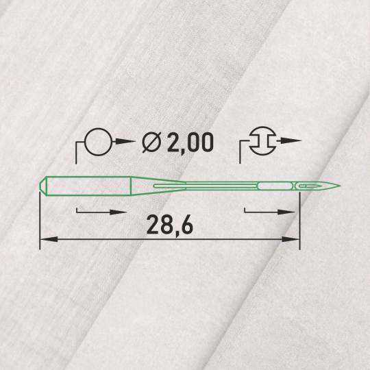 Иглы  ORGAN DC*27 70 SPI для промышленных оверлоков, для тонких и плотных тканей, 10 шт.