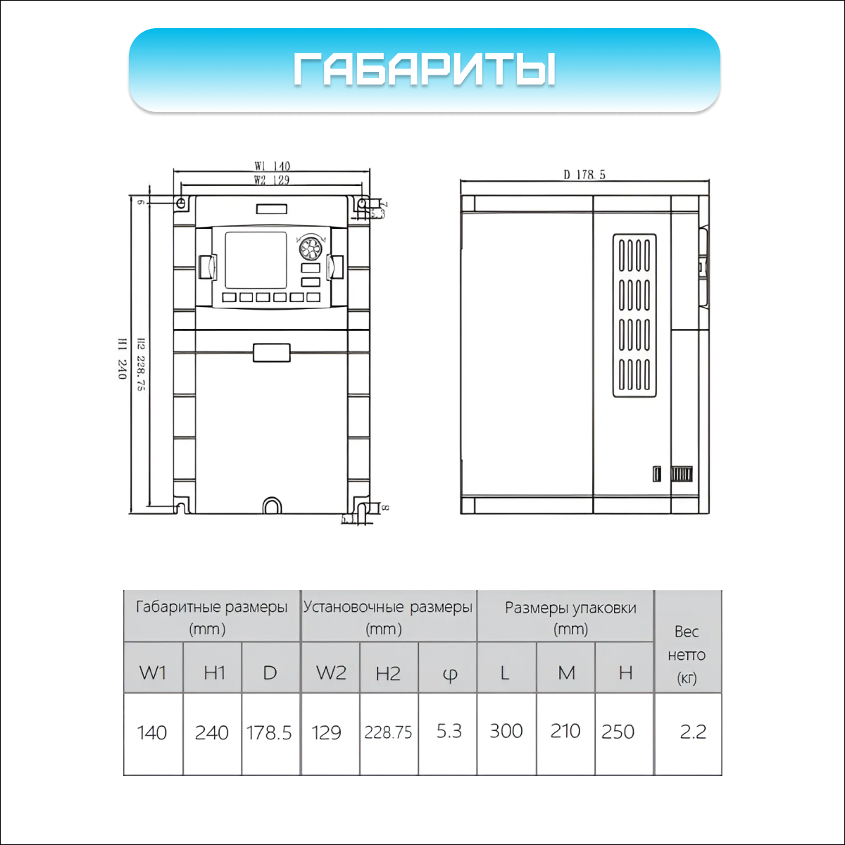 Частотный преобразователь VEMAX 11 кВт 380 В