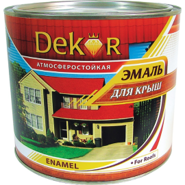 Эмаль для крыш «Dekor» коричневый, 1.9 кг