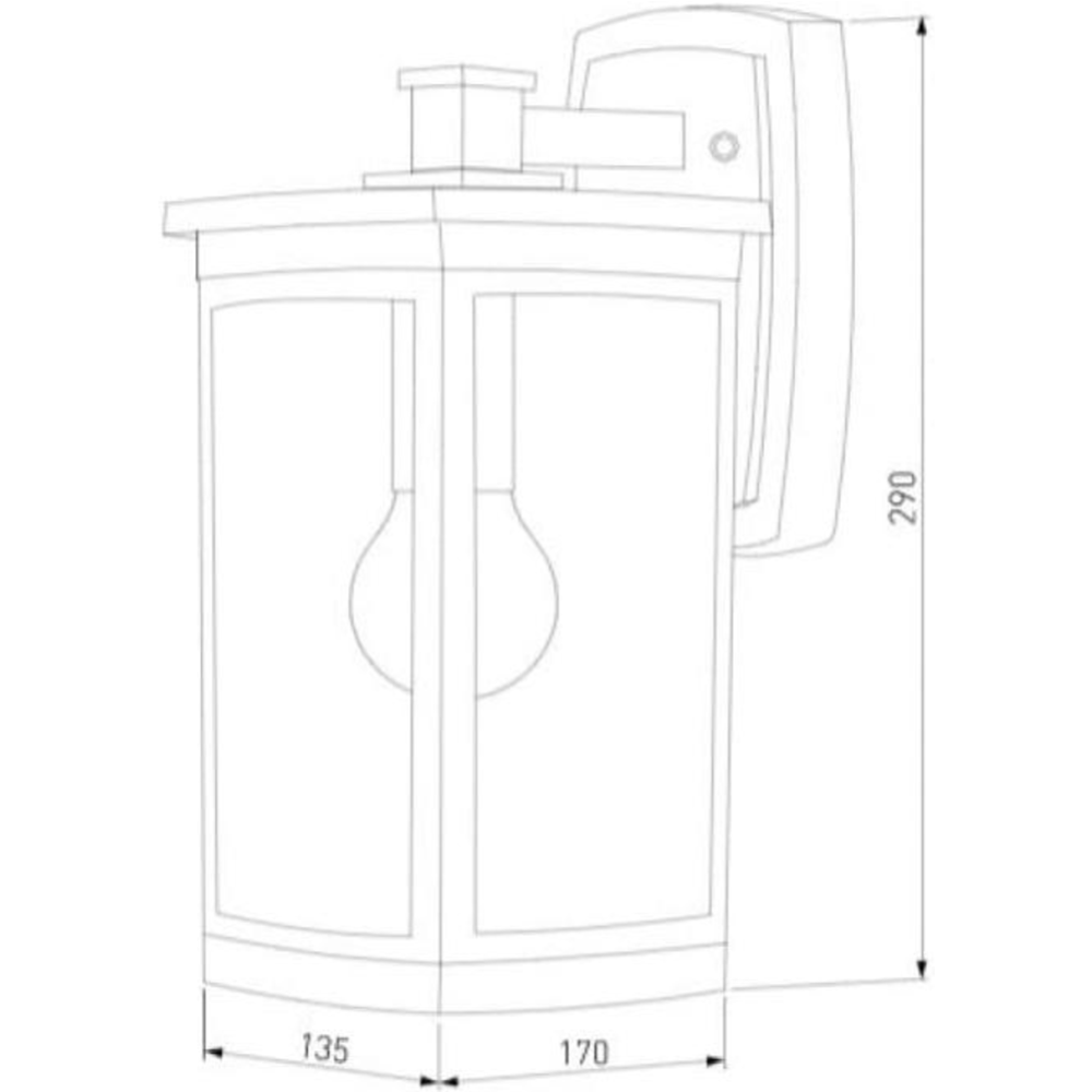 Бра уличное «Elektrostandard» Lame D, кофе, GL 1006D, a047202