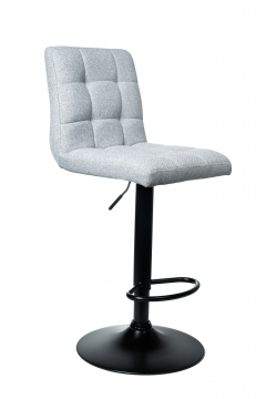 Стул (кресло) барный Kingstyle Logos GB, основание черное, ткань Jazz 19 (серый)
