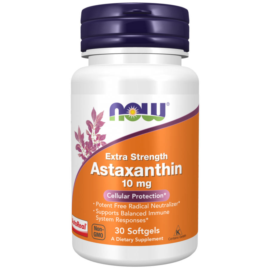 Астаксантин Now Foods Astaxanthin, 10 мг, 30 капс.