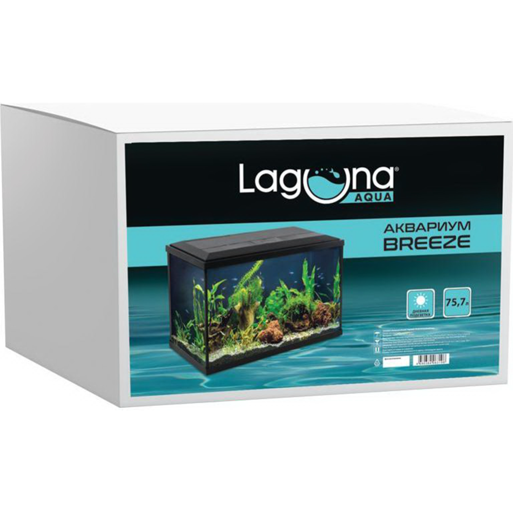 Аквариум «Laguna» Breeze, 73534031, черный, 75.7 л