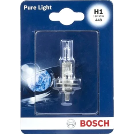 Лампа автомобильная «Bosch» Pure Light, H1, 12V, 55W, 1987301005FP3