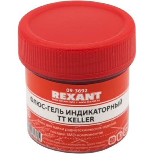 Флюс-гель для пайки «Rexant» TT Keller, 09-3692, 20 мл