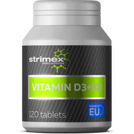 Д3 К2 VITAMIN D3 5000ME + K2 75MG ОТ STRIMEX (120 таб.)