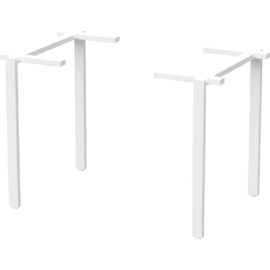 Основание для стола «Millwood» Х-образные 680, металлокаркас белый, 29.5х68х71.9 см
