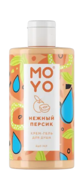 Крем-гель для душа MOYO "Нежный персик", 460 мл