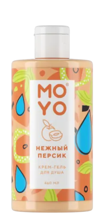 Крем-гель для душа MOYO "Нежный персик", 460 мл