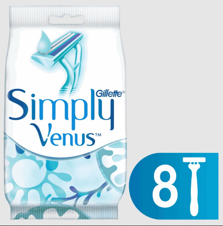 Бритва одноразовая женская «Gillette» Simply Venus 2 (8 шт)