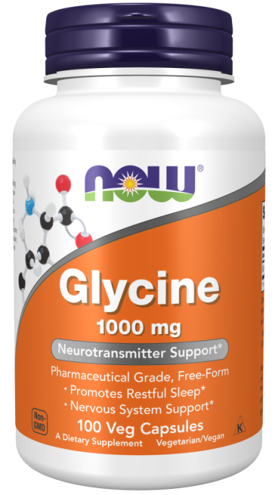 Глицин Now Foods Glycine, 100 капс.