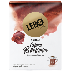 Кофе молотый «Lebo» Choco Brownie, в дрип-пакете, 63 г