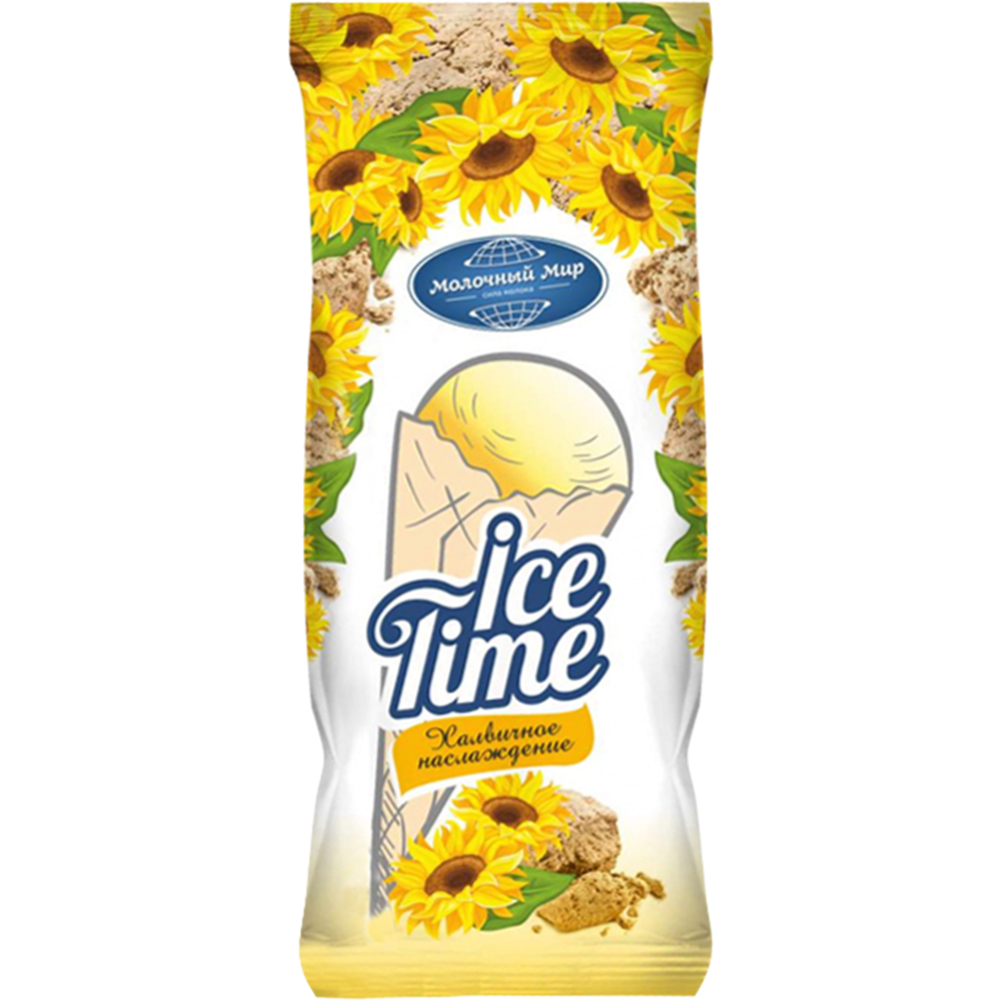 Мороженое пломбир «Ice Time» халвичное наслаждение, 15%, 100 г #0