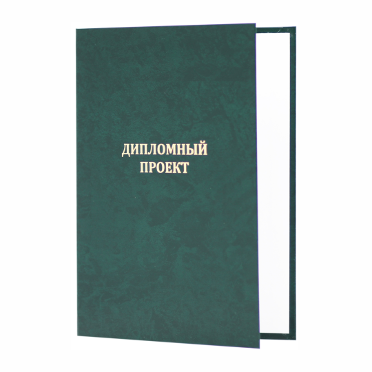 Папка "Дипломный проект", зелёная, до 260 листов, 2 шт.