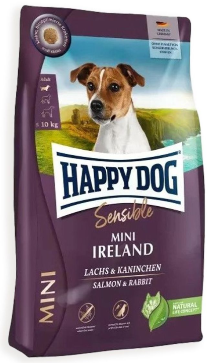 Сухой корм для собак Happy Dog Mini Sensible Ireland с лососем и кроликом, 10 кг