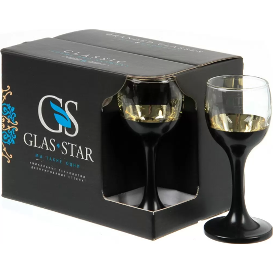 Набор рюмок «Glasstar» Блэкстайл-3 LB-134-3, 6 шт