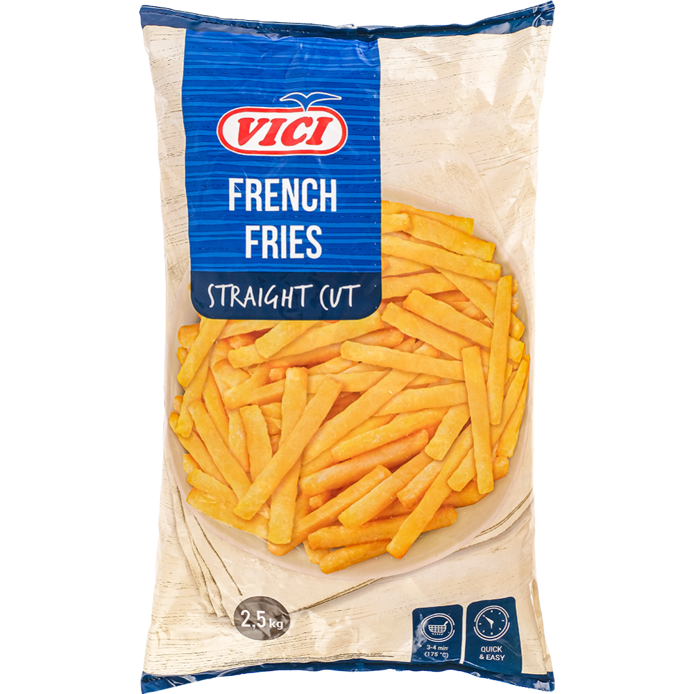 Картофель-фри «VICI» прямой, замороженный, 2.5 кг #0