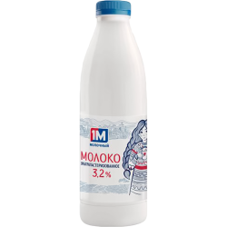 Молоко «1М Мо­лоч­ный» пи­тье­вое, уль­тра­па­сте­ри­зо­ван­ное, 3.2% , 900 мл