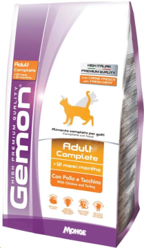 Сухой корм для кошек Gemon Cat Adult Complete с курицей и индейкой, 7 кг