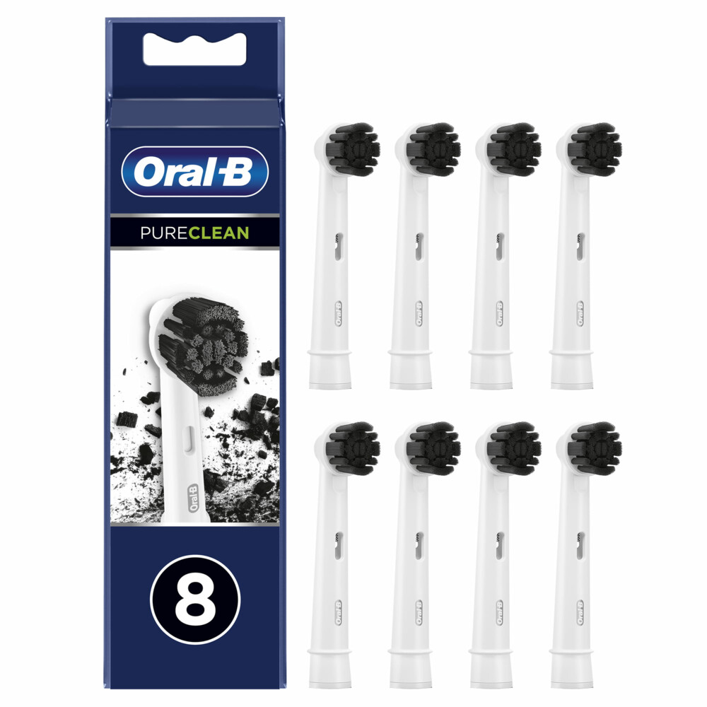 Насадки для электрических зубных щеток Oral-B Braun Pure Clean Black EB20CH-8 8 шт.