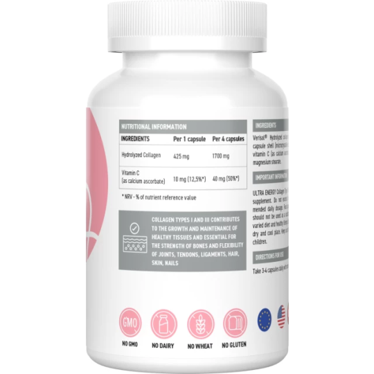 Коллаген 1 и 3 типа Ultrasupps Collagen Type I & III (90 капс)