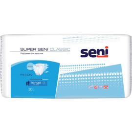 Подгузники для взрослых «Seni» Super Classic 4 Extra Large 130-170 см