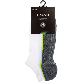 Носки мужские «DiWaRi» Active, 044, белый/темно-серый, размер 29