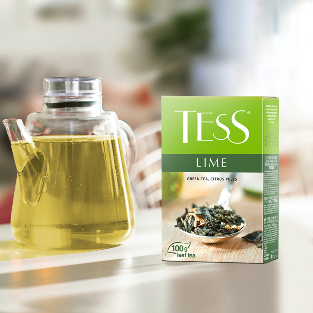 Чай зеленый «Tess» c ароматом лайма, 100 г