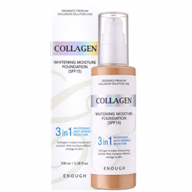 То­наль­ная основа «Enough» Collagen Whitening, SPF15, №21, 100 мл