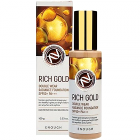 То­наль­ная основа «Enough» Rich Gold Double Wear, SPF50+,№21, 100 мл