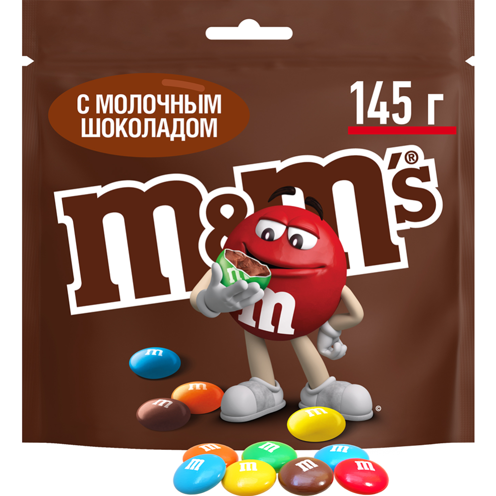 Драже «M&M's» с шоколадом, 145 г #0