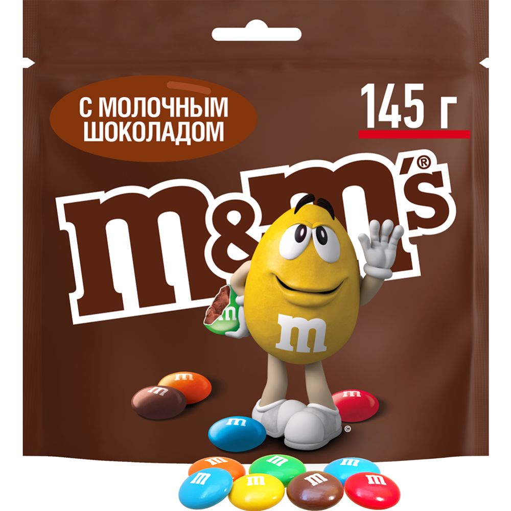 Драже «M&M's» с шоколадом, 145 г #1