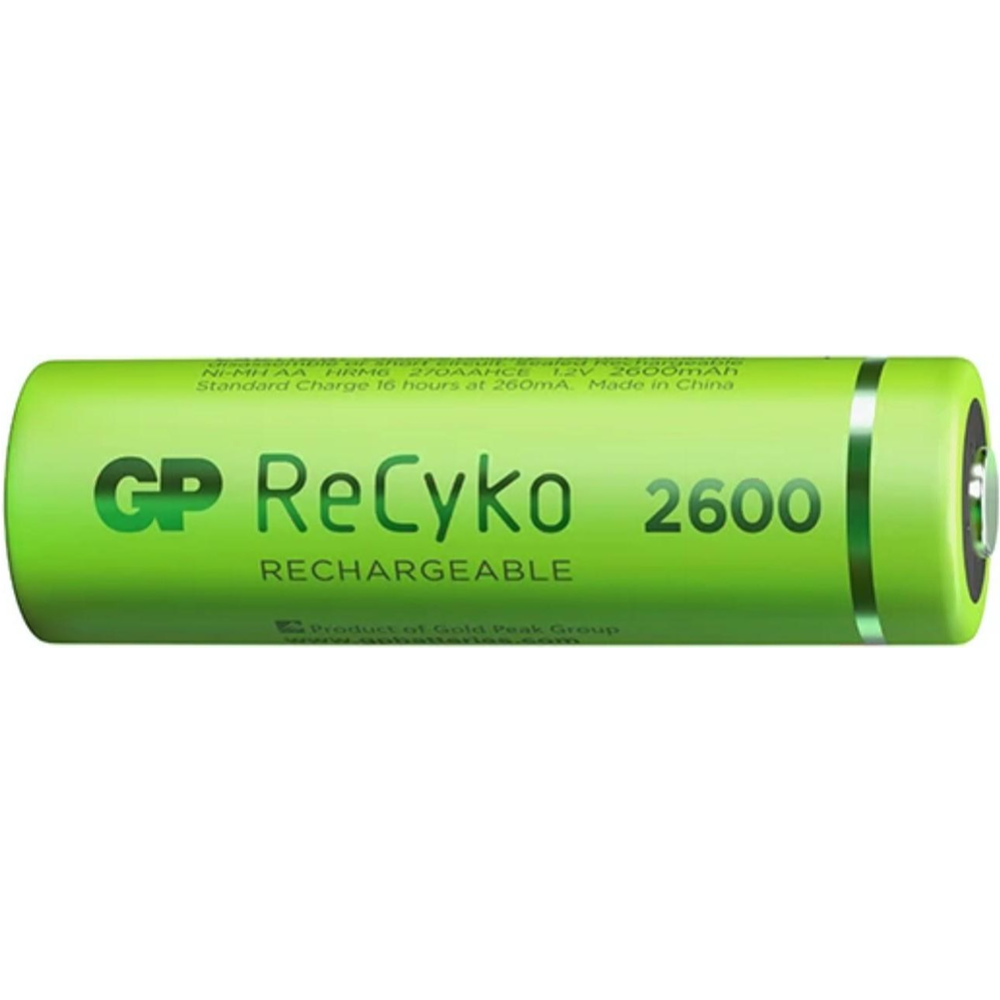 Комплект аккумуляторов «GP» AA 2600mAh ReCyko, 270AAHCE-2EB4