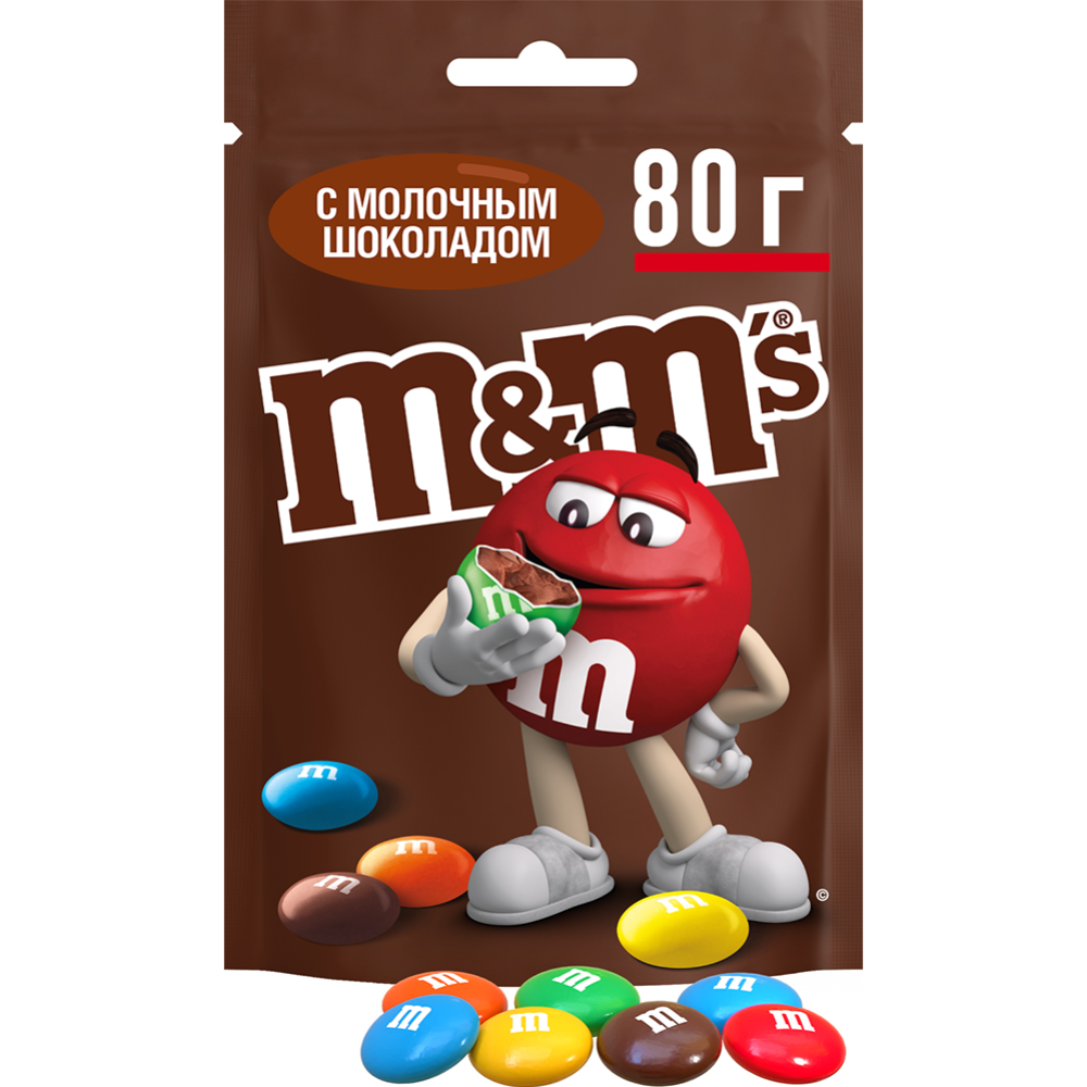 Драже «M's» с молочным шоколадом, 80 г #0
