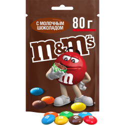 Драже «M's» с мо­лоч­ным шо­ко­ла­дом, 80 г