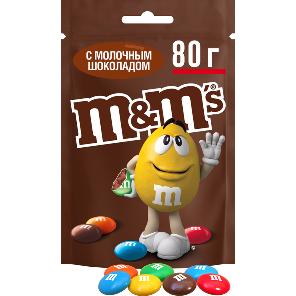 Драже «M's» с молочным шоколадом, 80 г #1