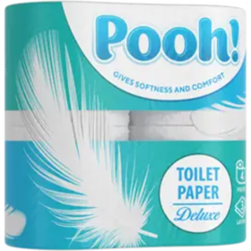 Бумага туа­лет­ная «Pooh» Delux, 3 слоя, 4 рулона