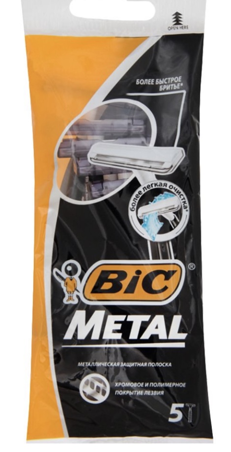 Бритвенный станок BIC Metal (5 шт)