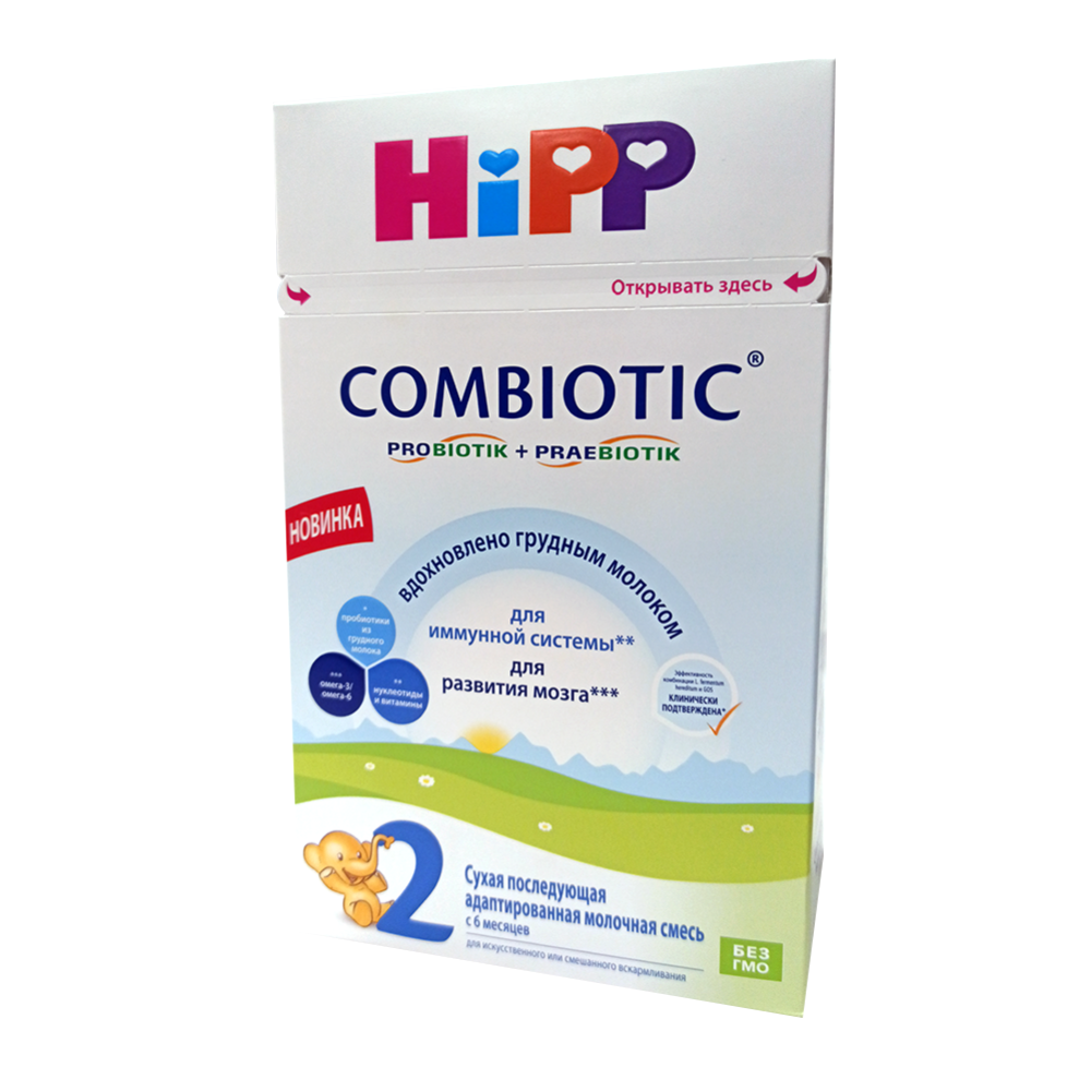 Смесь молочная сухая «HiPP» 2 Combiotic, 600 г #0