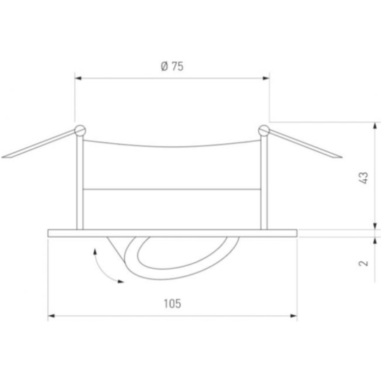 Точечный светильник «Elektrostandard» 9915 LED 6W WH, белый, a044629