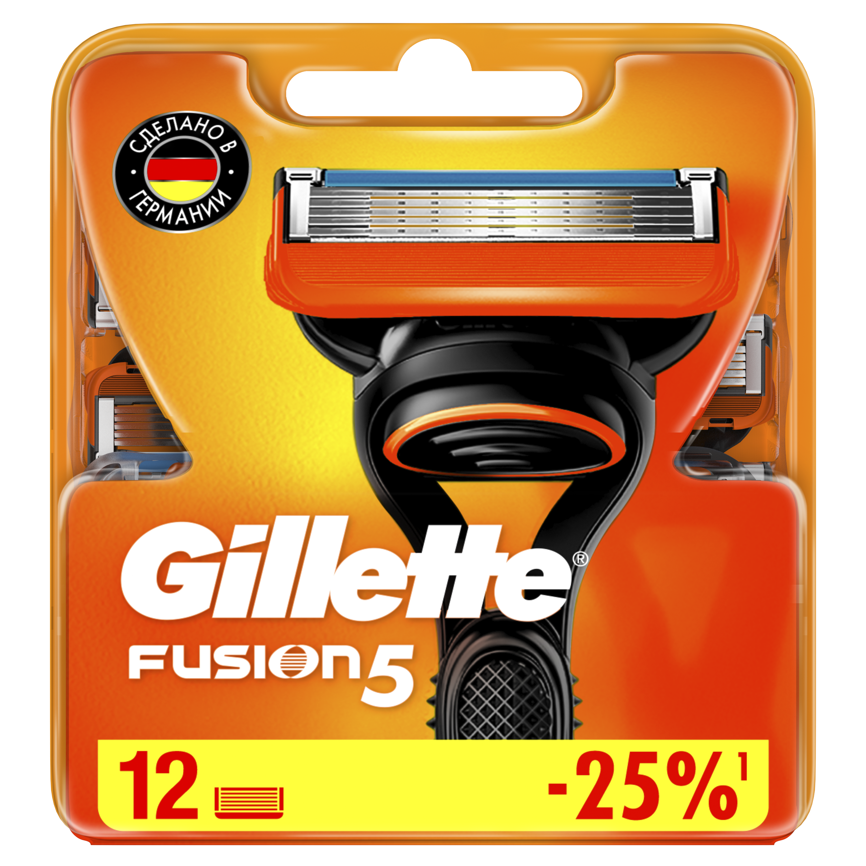 Смен­ные кас­се­ты / лезвия для бритья муж­ские Gillette Fusion 5 12 шт.