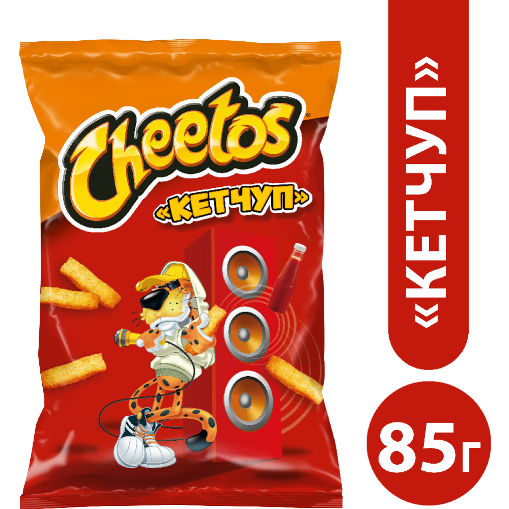Снеки «Cheetos» ку­ку­руз­ные па­лоч­ки, кетчуп, 85 г
