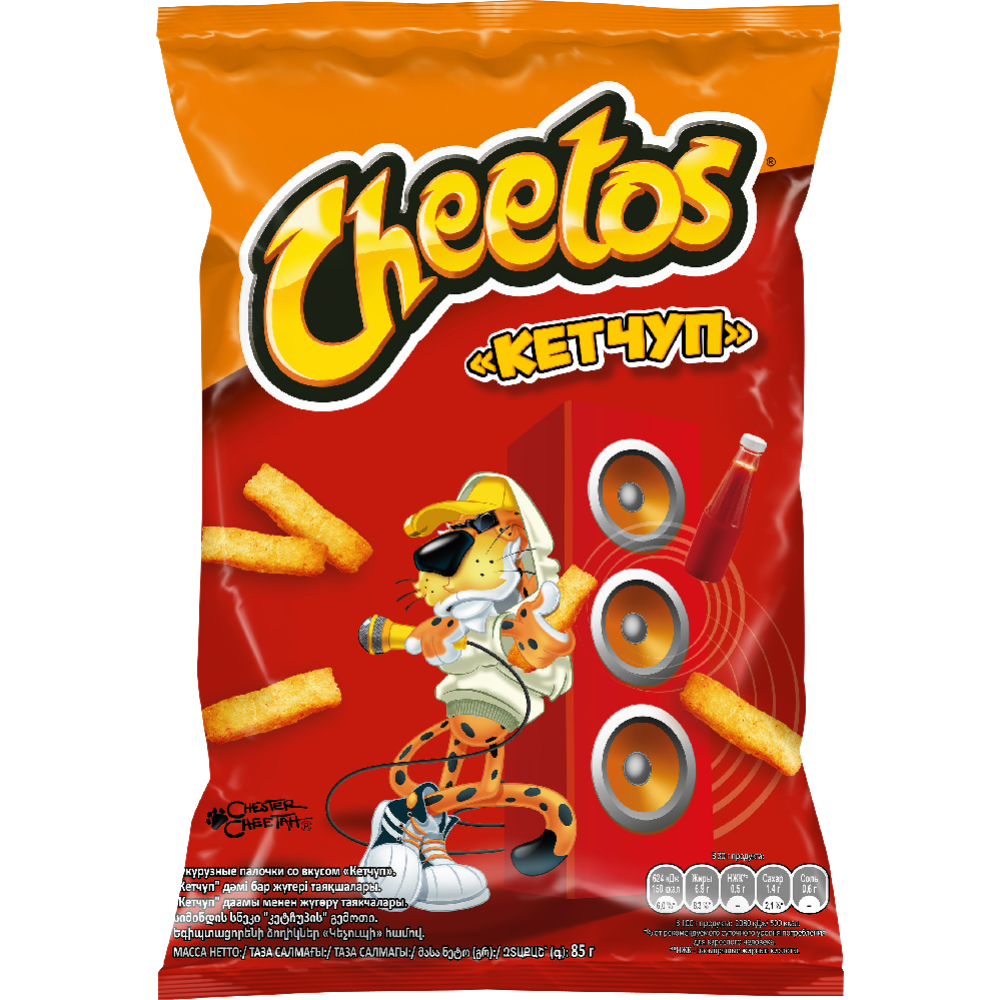 Снеки «Cheetos» кукурузные палочки, кетчуп, 85 г
