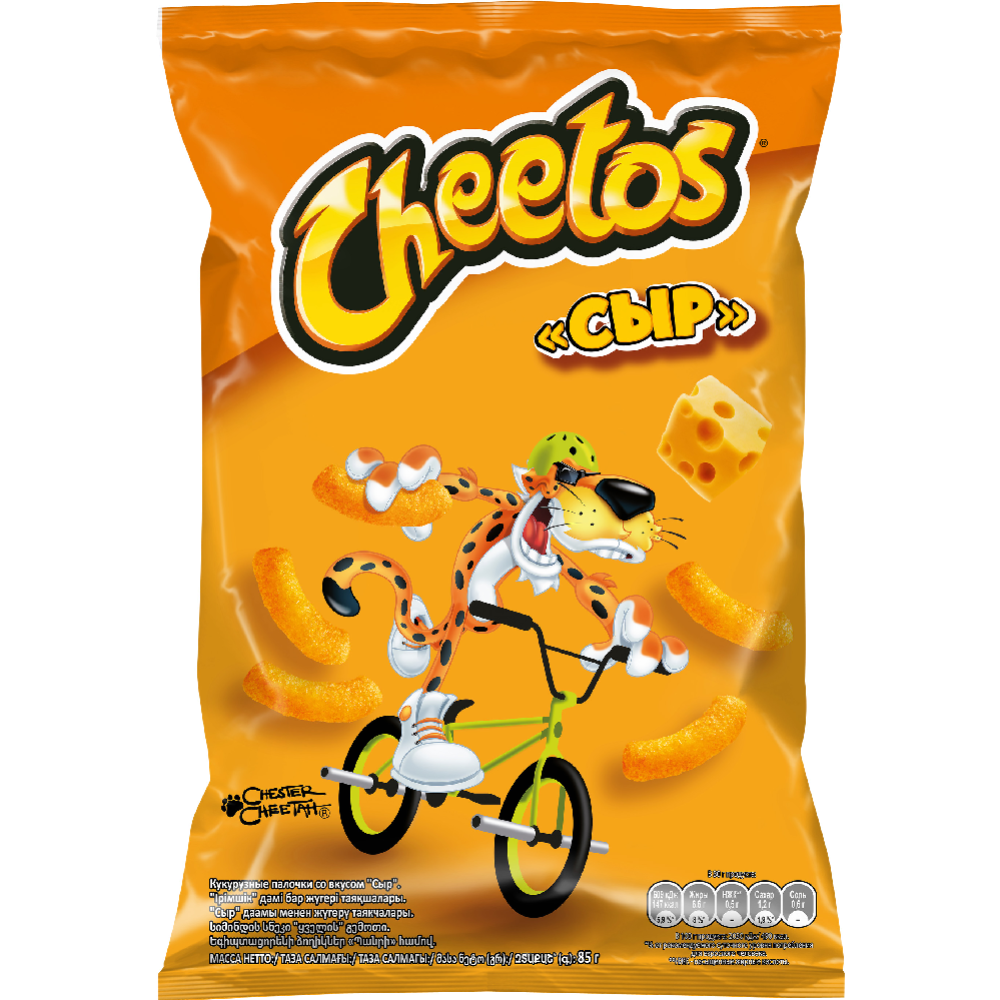 Снеки «Cheetos» кукурузные палочки, сыр, 85 г #1
