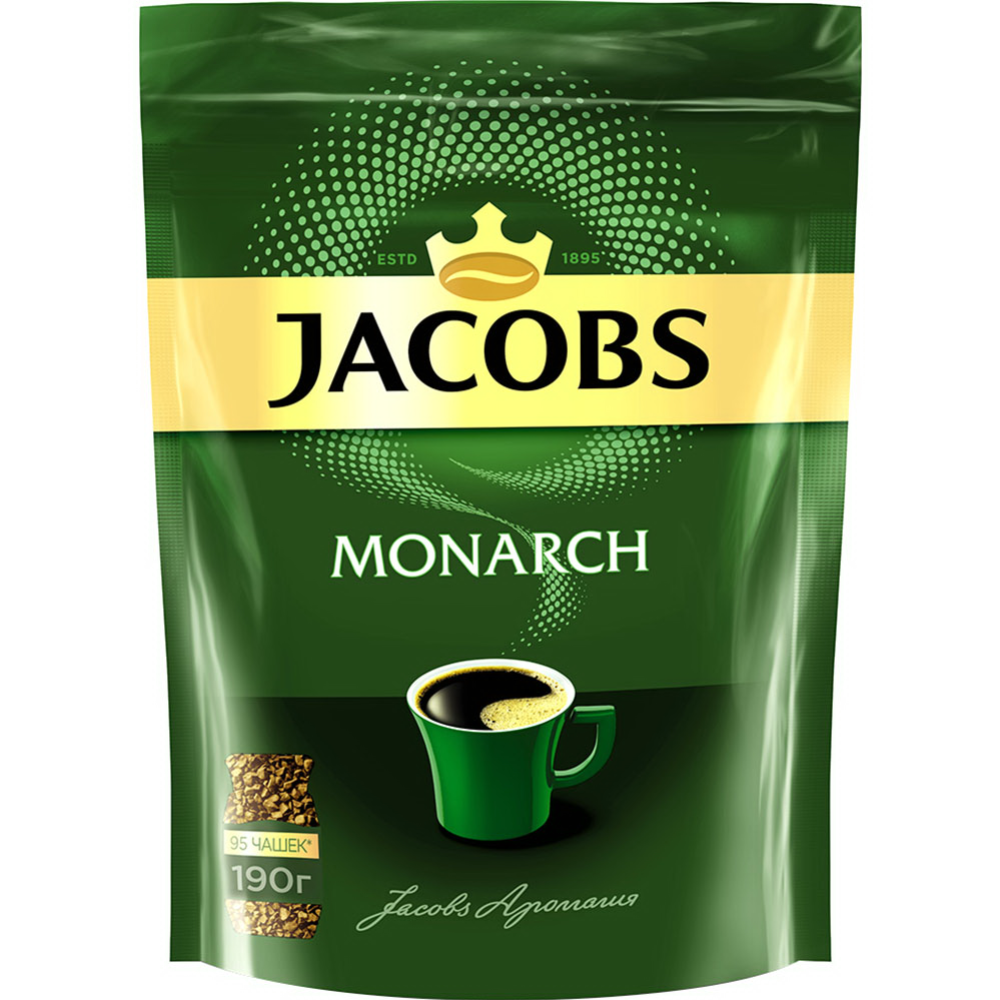 Кофе рас­тво­ри­мый «Jacobs» Monarch, 190 г